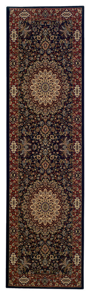 Oriental Weavers Ariana Collection Blue/Red Oriental Indoor Area Rug 2'7"X9'4"