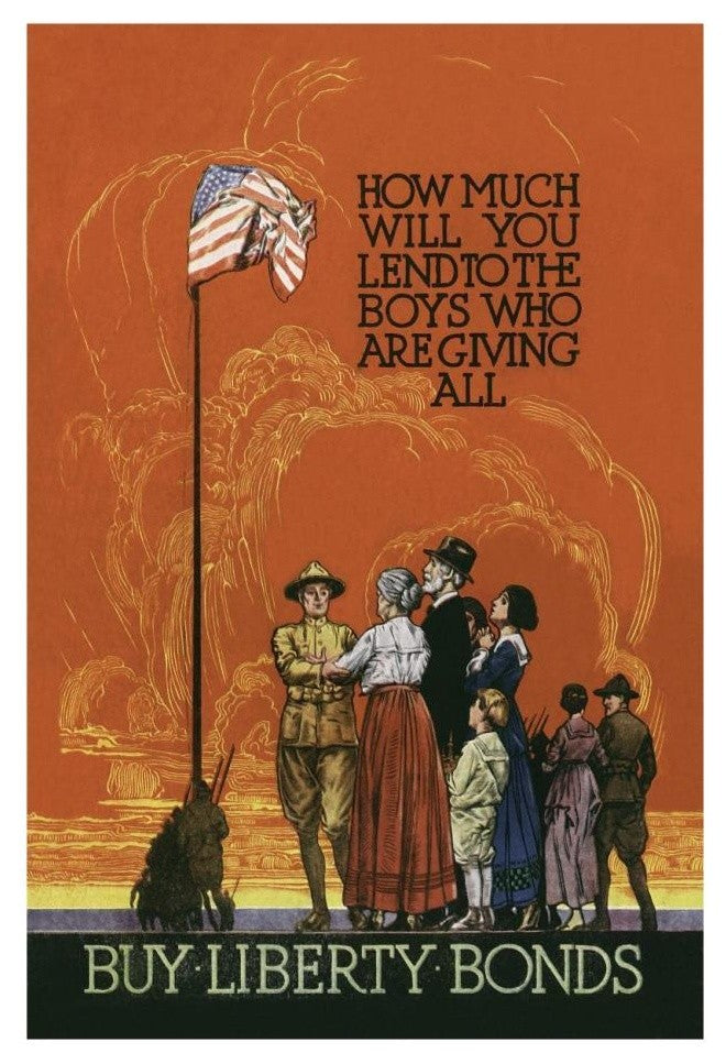 "WWI: Buy Liberty Bonds" Digital Paper Print, 18"x26"