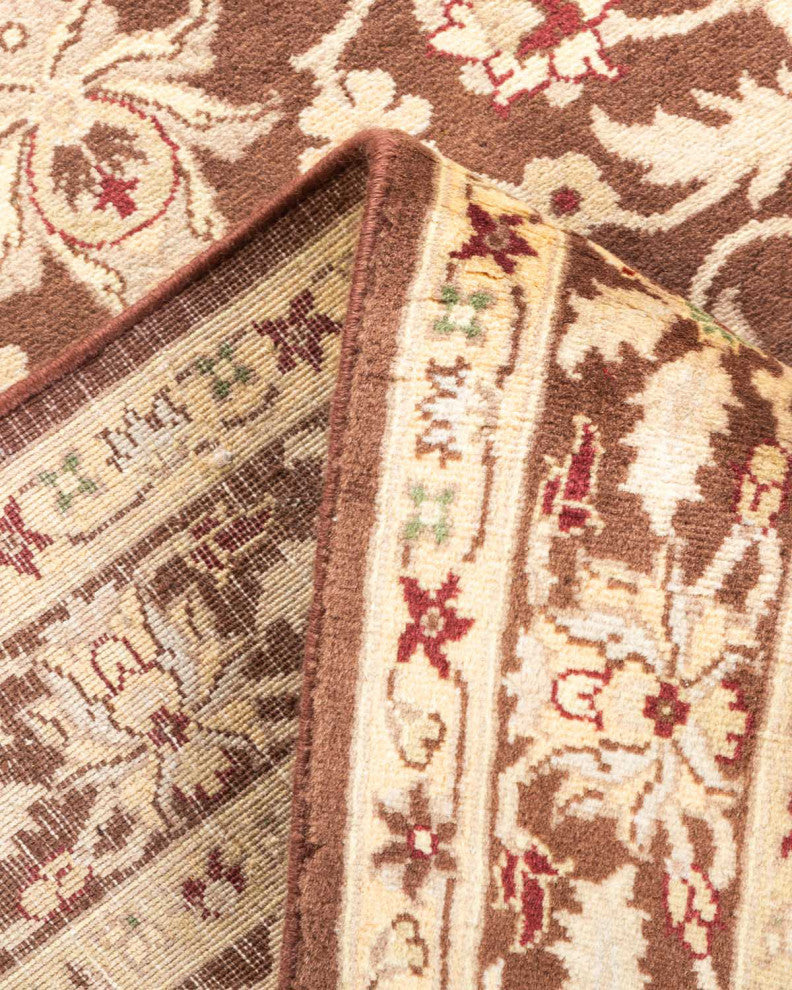 Chandigarh, One-of-a-Kind Hand-Knotted Area Rug Brown, 3'1"x5'4"