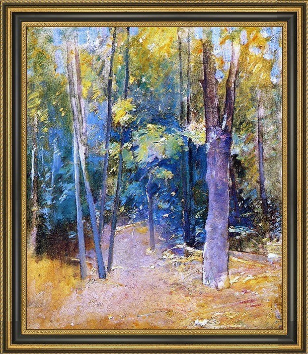 Emil Carlsen Wooded Interior Framed Premium Canvas Print, 20"x25"