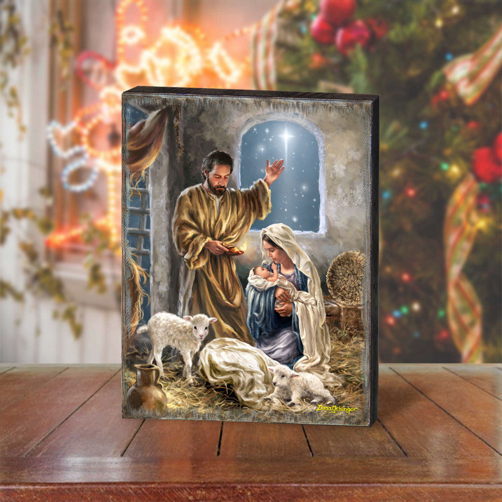 Regal Glory to God Wooden Wall Art, Large 24x18