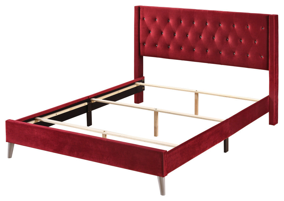 Bergen King Bed, Cherry