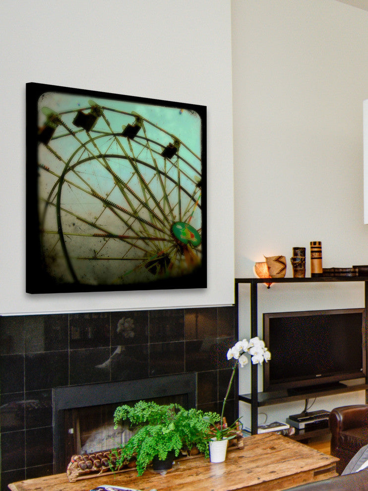Marmont Hill, "Ferris Wheel" Painting Print on Wrapped Canvas, 32x32