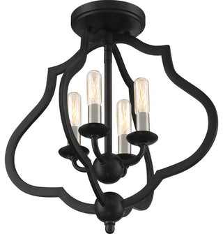 Quoizel OKF1715 O'Keefe 4 Light 15"W Semi-Flush Ceiling Fixture - Antique White