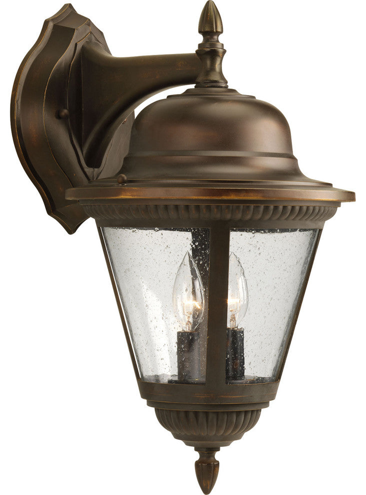 2-Light Wall Lantern, Antique Bronze
