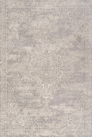 Alhambra Ornate Medallion Modern Runner Rug, Ivory, 8'x10'