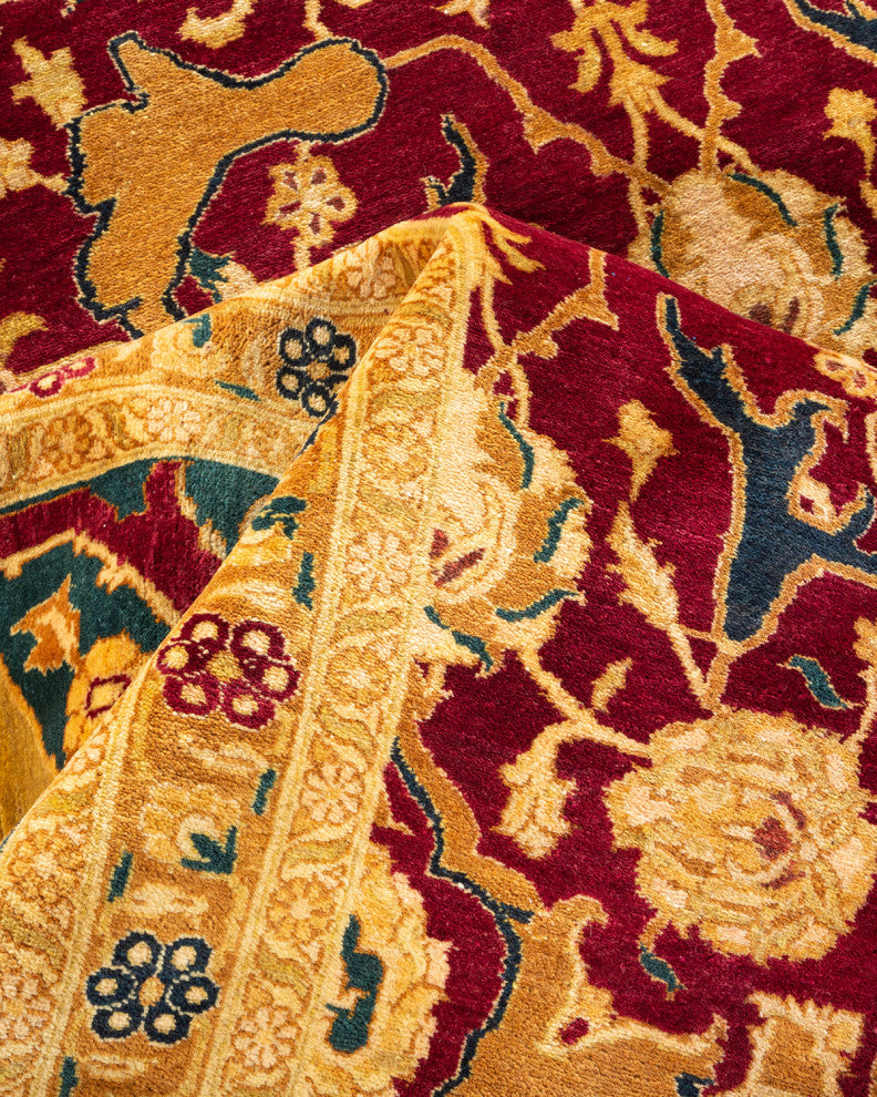 Mogul, One-of-a-Kind Hand-Knotted Area Rug Red, 9'4"x11'9"
