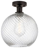 Innovations 616-1F-OB-G1214-10 1 Light Semi-Flush Mount, Oil Rubbed Bronze