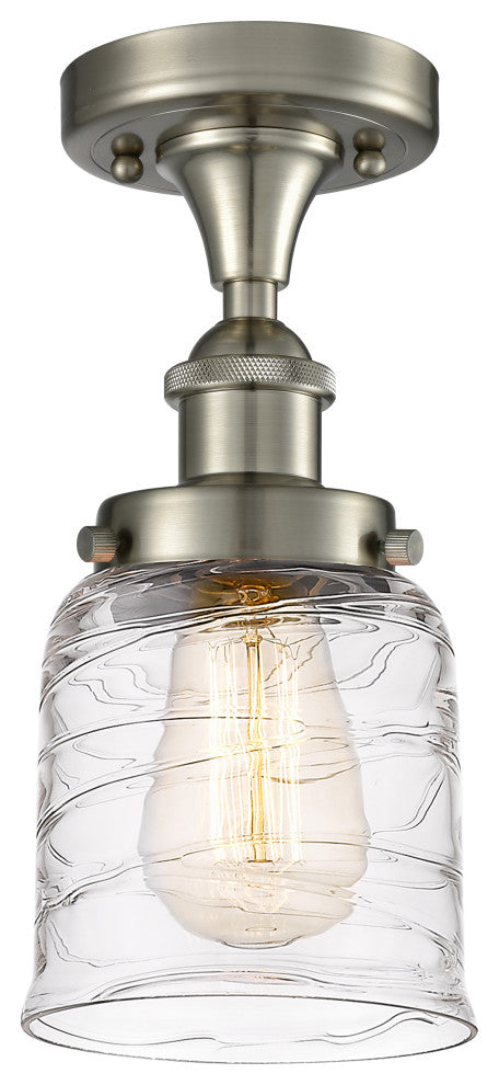 Innovations 916-1C-SN-G513 1-Light Semi-Flush Mount, Brushed Satin Nickel