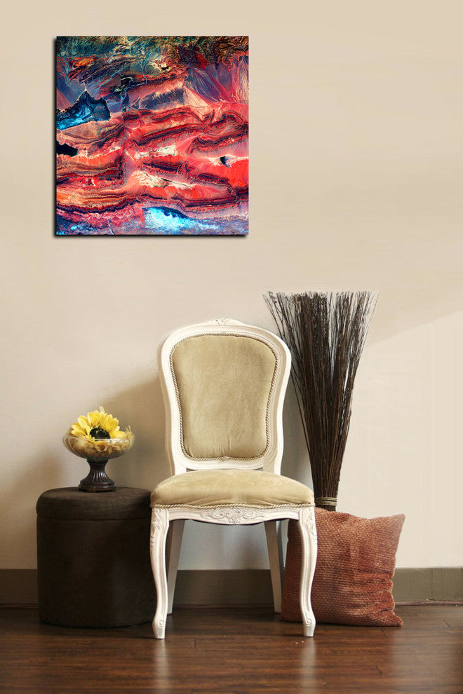 Epic Graffiti "Earth As Art: Faults" Giclee Canvas Wall Art, 12"x12"
