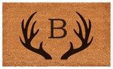 Calloway Mills Antler Monogram Doormat, 17"x29", Letter B