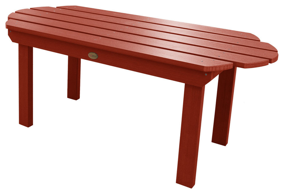 Westport Adirondack Chairs and Conversation Table, 3-Piece Set, Rustic Red