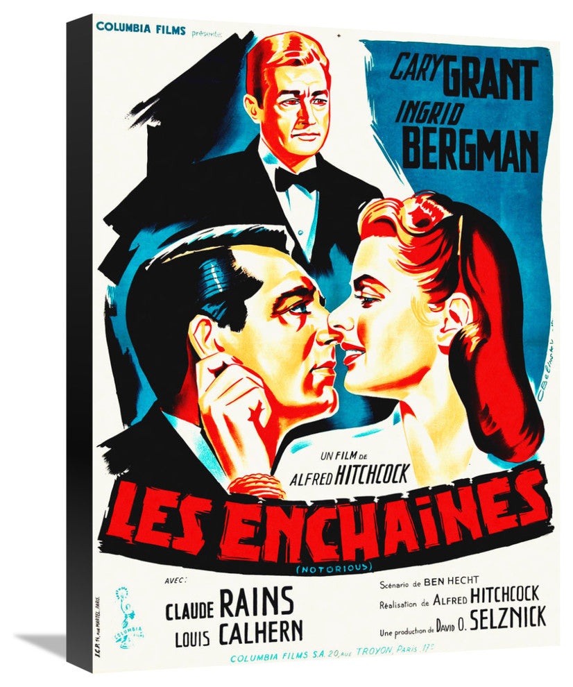 "French Notorious" Stretched Canvas Giclee by Hollywood Photo Archive, 17"x22"