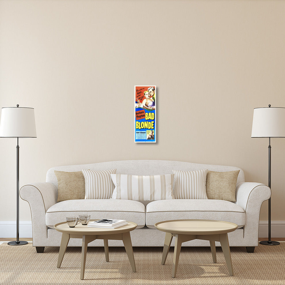 "Bad Blonde" Stretched Canvas Giclee by Hollywood Photo Archive, 11x30"