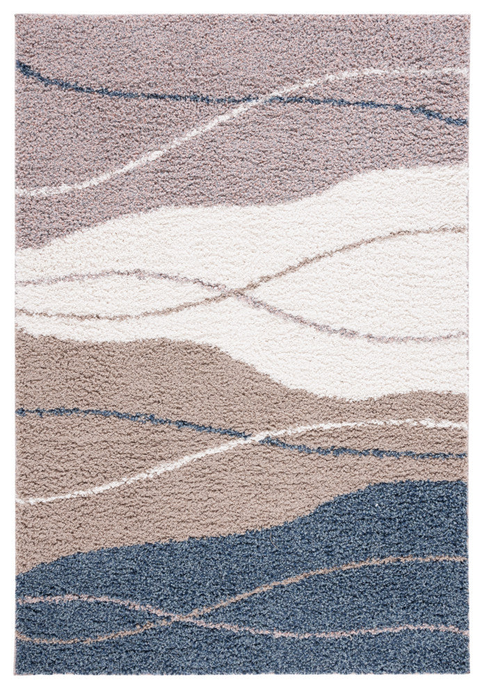 Safavieh Himalaya Collection CLC108E Rug, Taupe/Blue, 5'3" X 7'6"