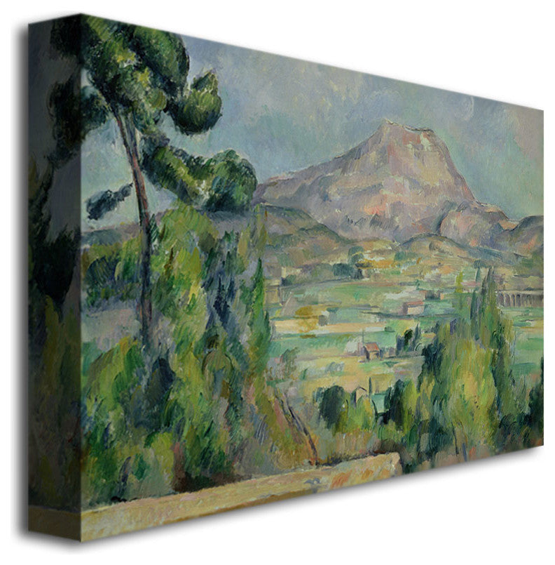 'Montagne Sainte-Victoire' Canvas Art by Paul Cezanne