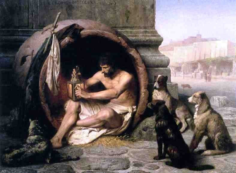 Jean-Leon Gerome Diogenes, 21"x28" Wall Decal Print