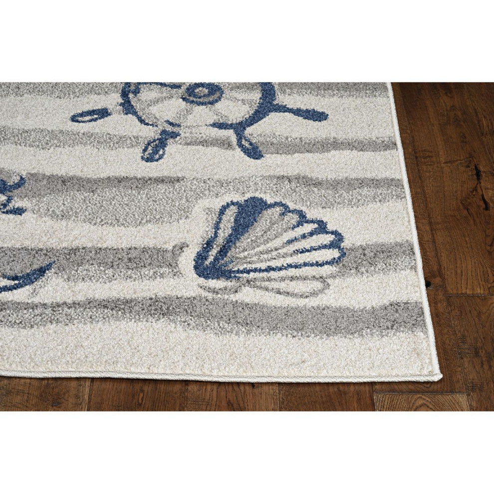 KAS Lucia 2775 Ivory Seashore Area Rug, 7'7"x10'10"
