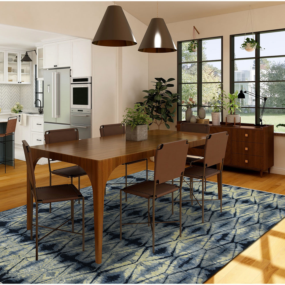 Hermitage Dessavie Area Rug, Blue, 9' x 12', Abstract