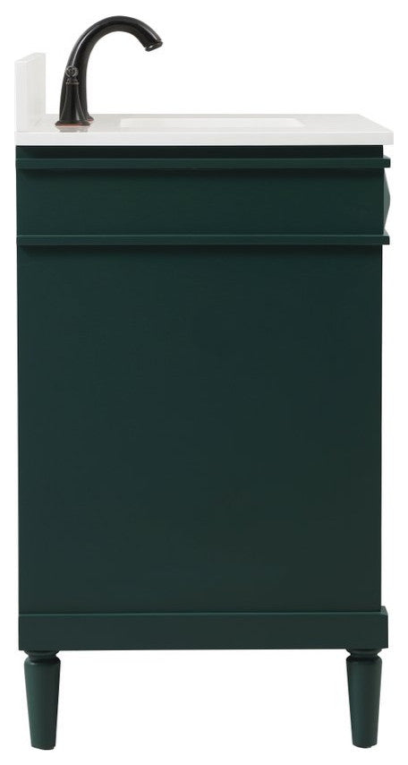 Home Living 21" Transitional Green-Light Bathroom Vanity