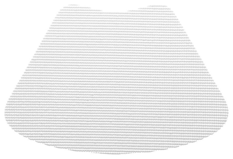 Kraftware Fishnet White Wedge Placemats, Set of 12