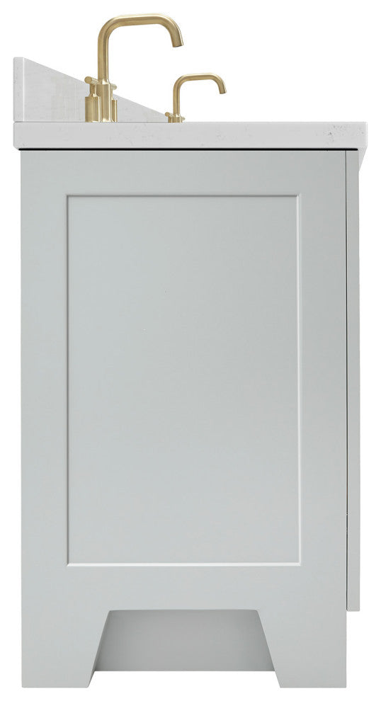 Ariel Taylor 72" Double Oval Sinks Bathroom Vanity