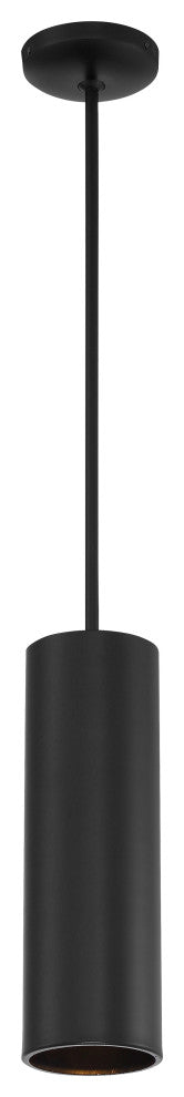 Pilson 15" Rod Pendant, Replaceable LED, Matte Black