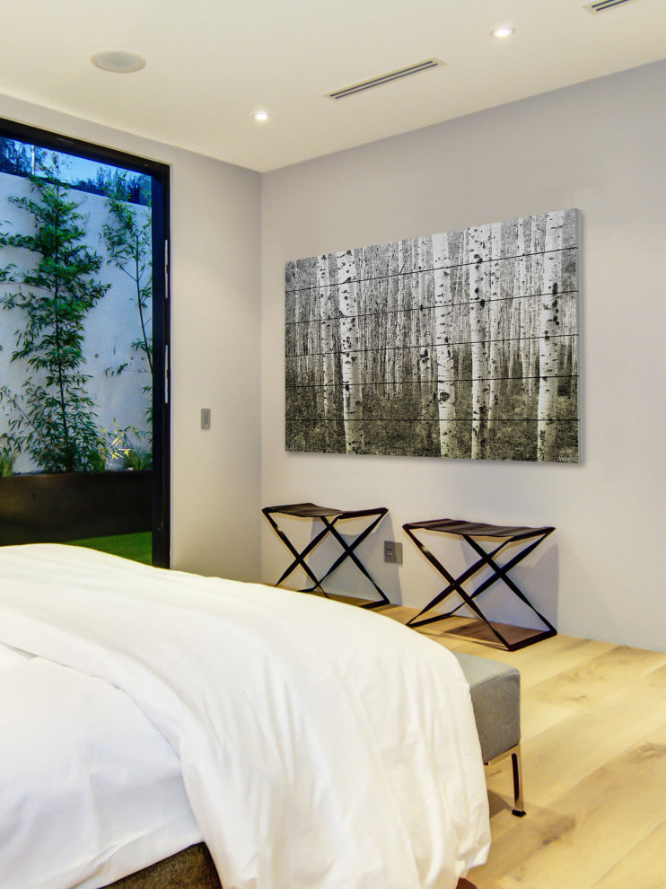 "Aspen Highland" Wall Art on Wood, 45"x30"