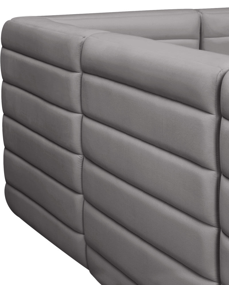Quincy Modular Component, Gray, Armless Chair