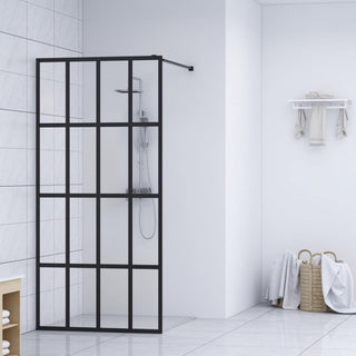 vidaXL Walk-in Shower Enclosure Bathroom Wall Panel Shower Screen Tempered Glass