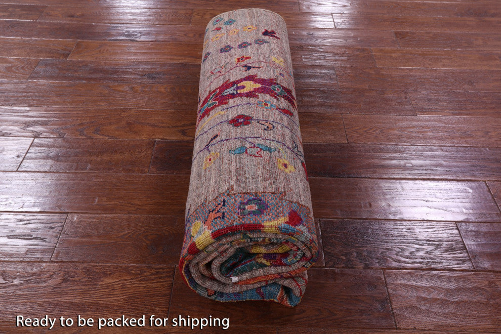 5' 7" X 7' 10" Hand Knotted Tribal Persian Gabbeh Rug Q9971