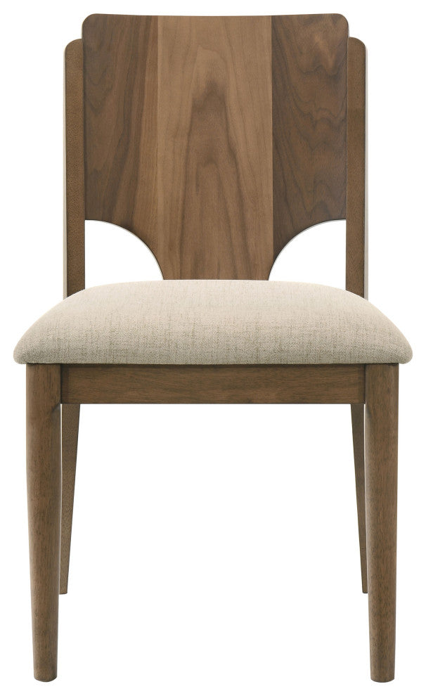 Crestmore 5-piece 46" Round Wood Dining Table Set Walnut