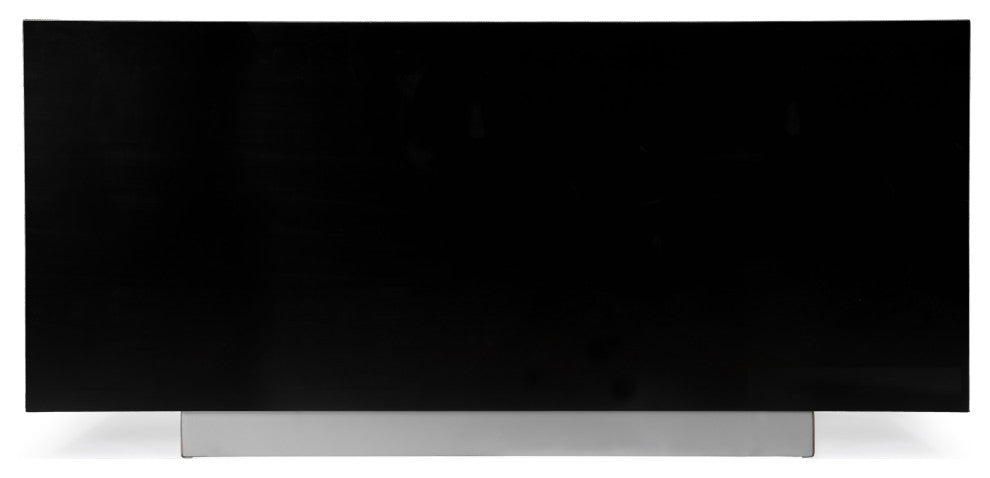 Francois Leather 70.5" Buffet Sideboard, Silver