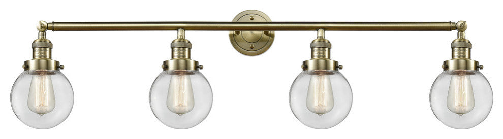Innovations 215-Ab-S-G202-6-Led 4 Light Dimmable Led Adjustable Vanity Light
