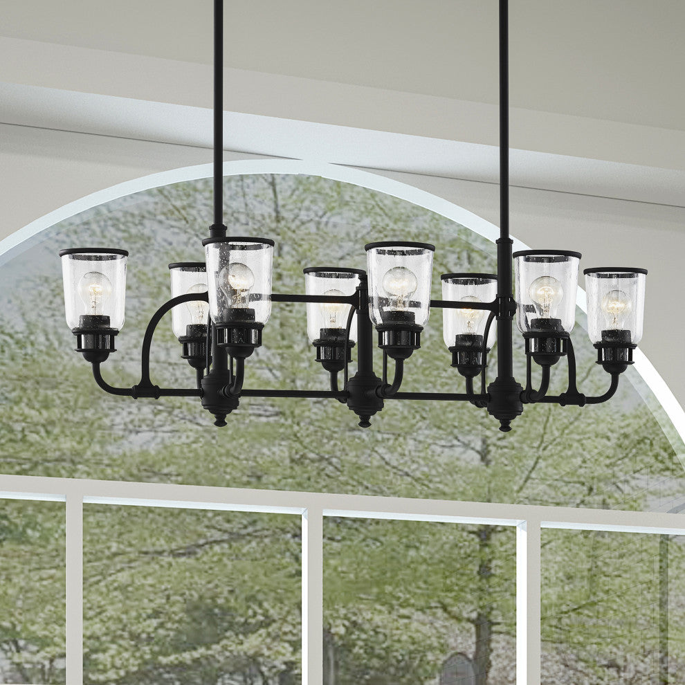 Livex Lighting Lawrenceville 8 Light Linear Chandelier