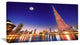 Burj Khalifa Night Landscape, Cityscape Canvas Art Print, 32"x16"