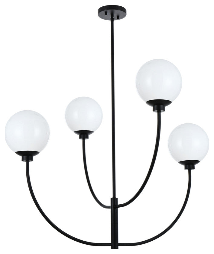 Home Living 36" Chandelier, Black