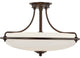 Quoizel GF1621PN Four Light Flush Mount Griffin Palladian Bronze