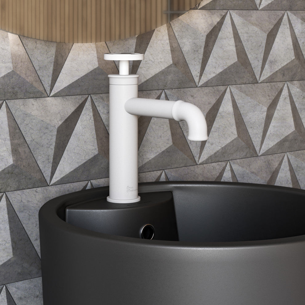 Avallon 7" Single Handle, Bathroom Faucet, Matte White