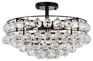 Seren 18" Flush Mount, Black