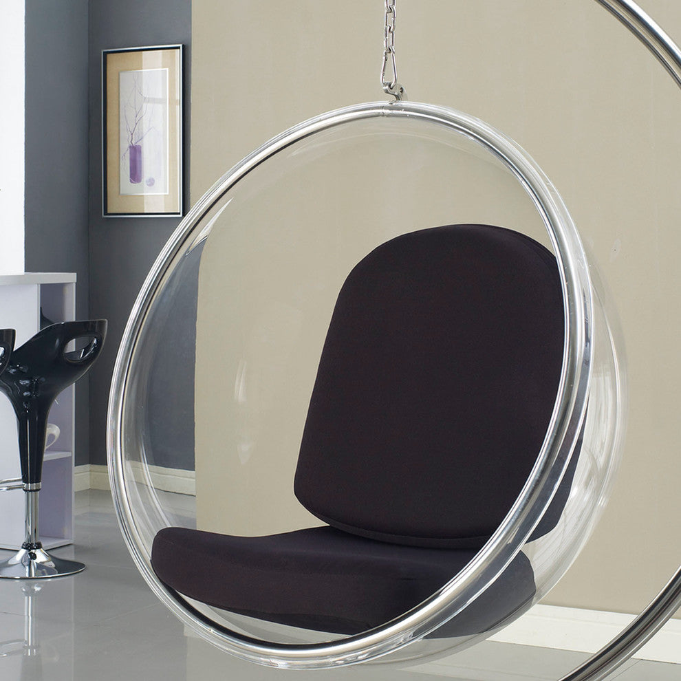 Modern Contemporary Living Room Lounge Chair Black