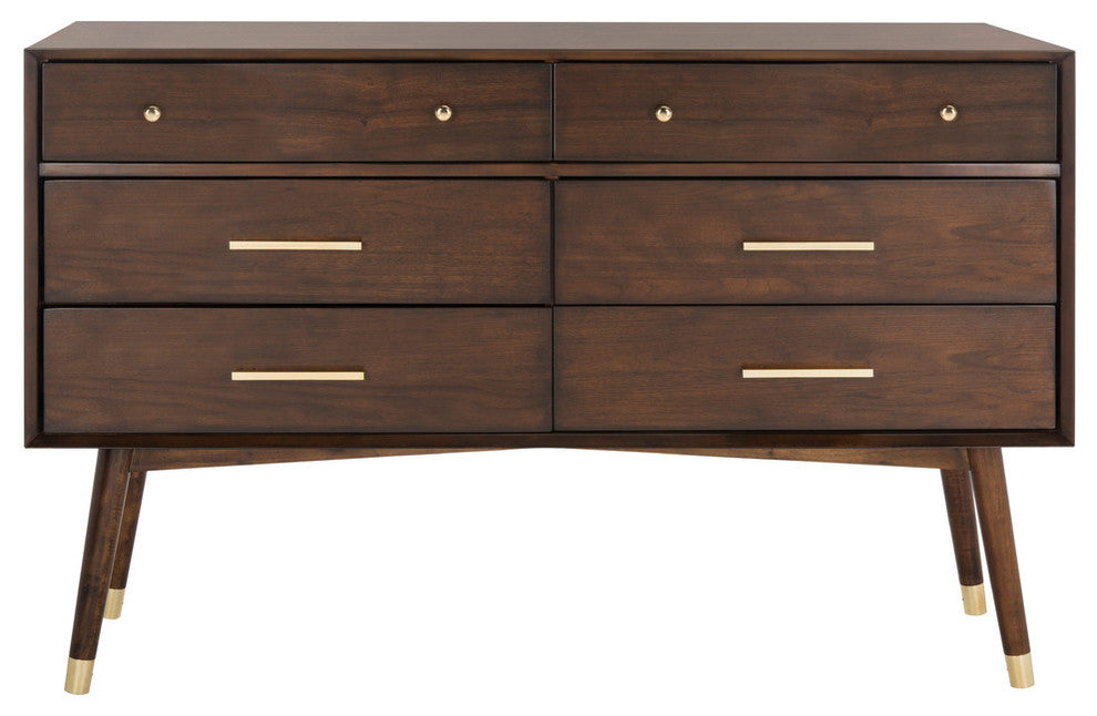 Safavieh Couture Madden Retro Dresser, Walnut