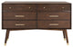 Safavieh Couture Madden Retro Dresser, Walnut