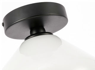 Elegant Lighting LD2255 Gene 8"W Semi-flush Ceiling Fixture - Black