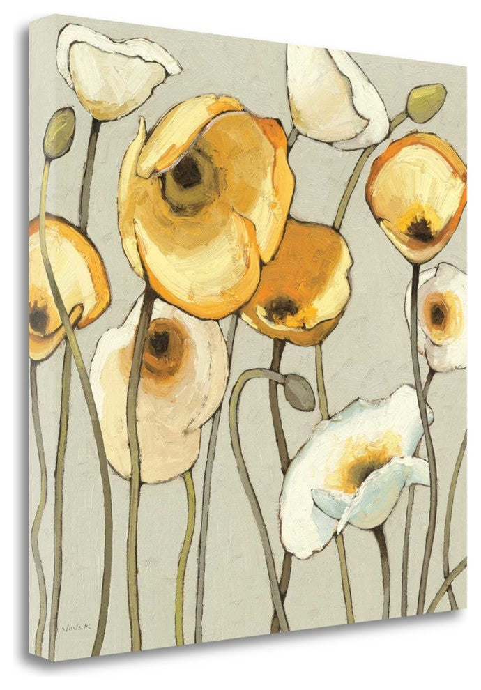 "Jaune Gris II" By Shirley Novak, Giclee Print on Gallery Wrap Canvas
