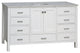 Horizon 60" Single Bathroom Vanity Top, White, Engineered Carrara