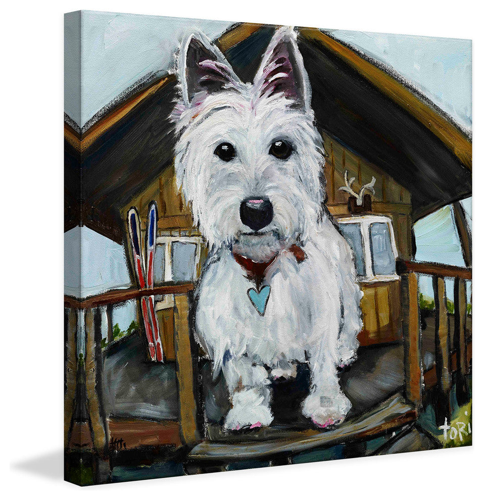 "Dash In Cabin" Painting Print on Canvas by Tori Campisi