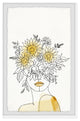 "Sunflower Crown" Framed Painting Print, 24x36