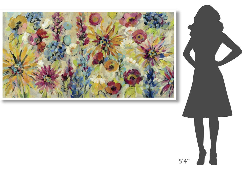 "May Garden" Digital Paper Print by Silvia Vassileva, 74"x38"