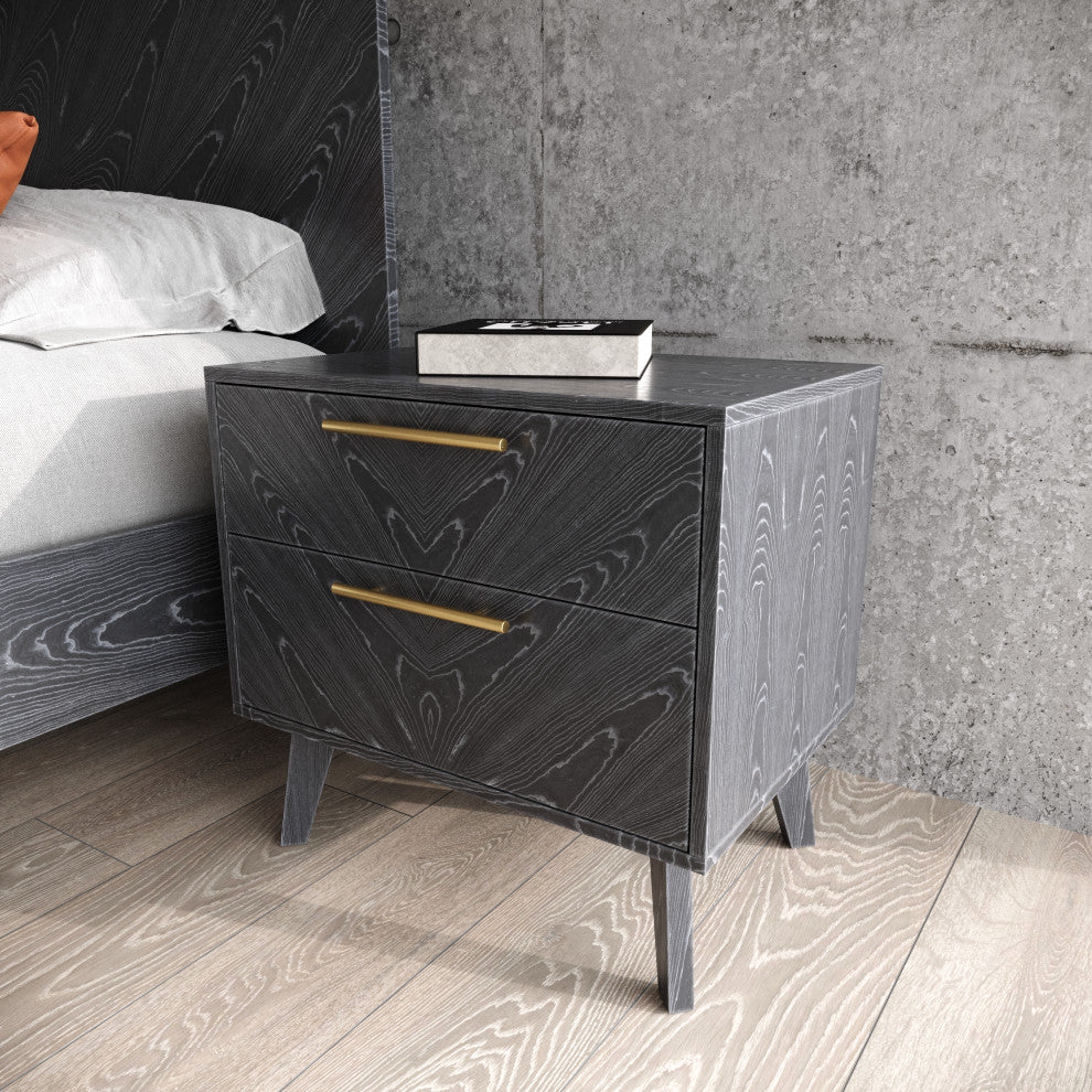 Modrest Diana Modern Grey Ash Nightstand